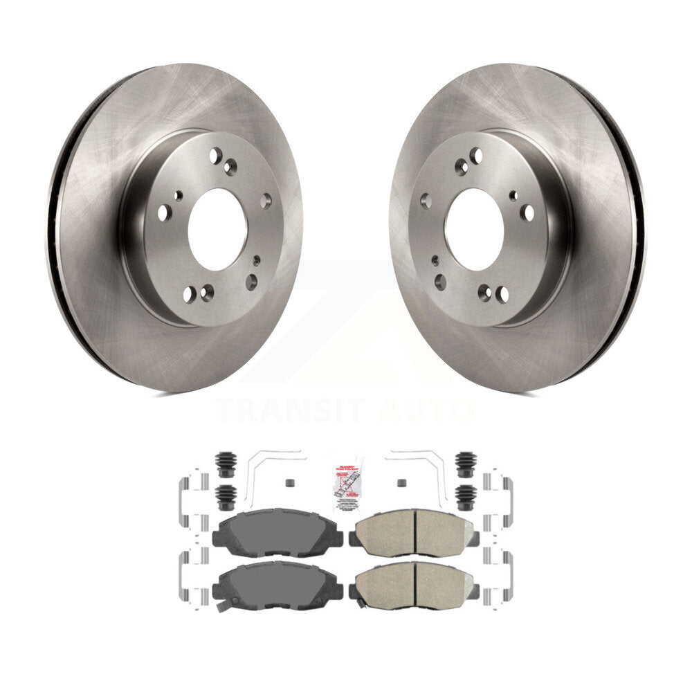 Front Disc Brake Rotors And Ceramic Pads Kit For Honda Civic K8A-104176