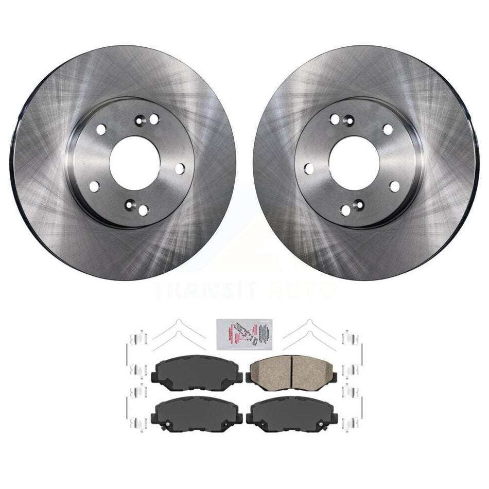 Front Disc Brake Rotors And Ceramic Pads Kit For Honda Civic CR-Z K8A-104183
