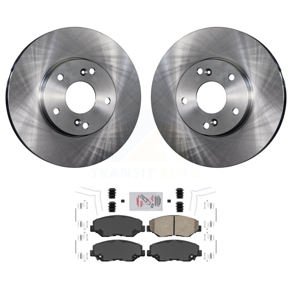 Front Disc Brake Rotors And Ceramic Pads Kit For Honda Civic CR-Z K8A-104184