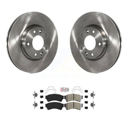 Front Brake Rotors Semi-Metallic Pad Kit For Ford Fusion Mazda 6 Lincoln MKZ Zephyr Milan K8A-104238