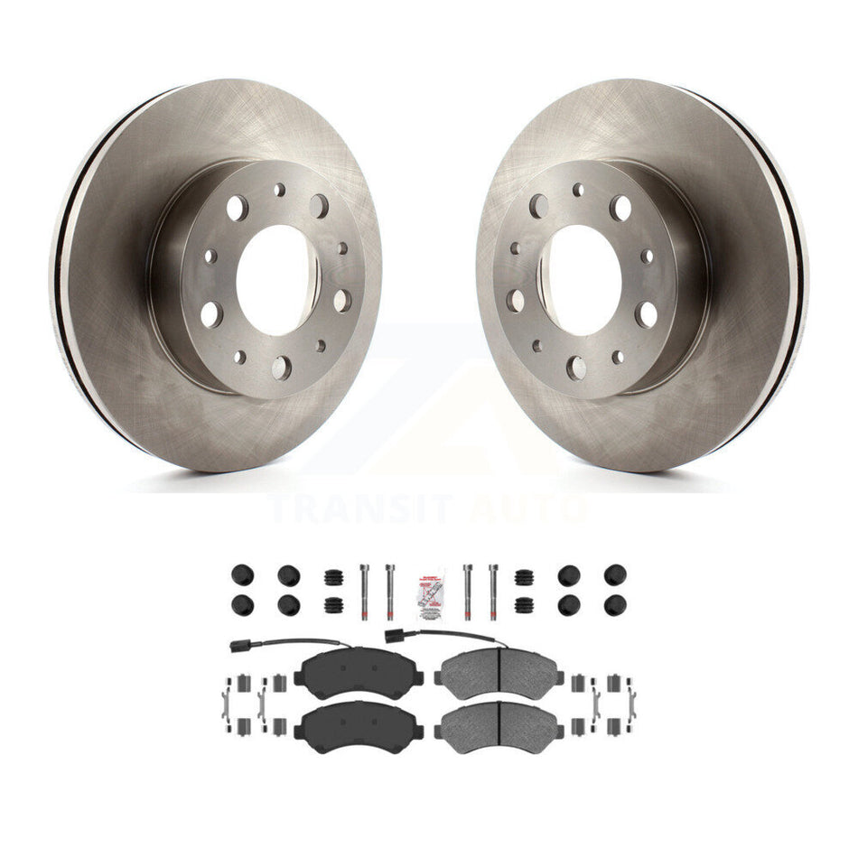 Front Disc Brake Rotors And Semi-Metallic Pads Kit For Ram ProMaster 2500 3500 1500 K8A-104244