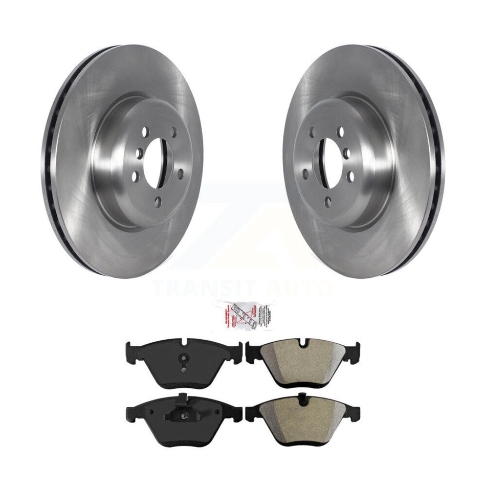 Front Disc Brake Rotors And Semi-Metallic Pads Kit For 2013 BMW 328i xDrive 335i K8A-104252