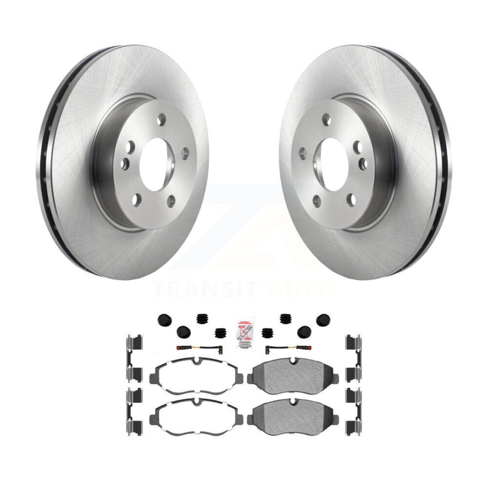 Front Disc Brake Rotors And Semi-Metallic Pads Kit For 2016-2023 Mercedes-Benz Metris K8A-104275