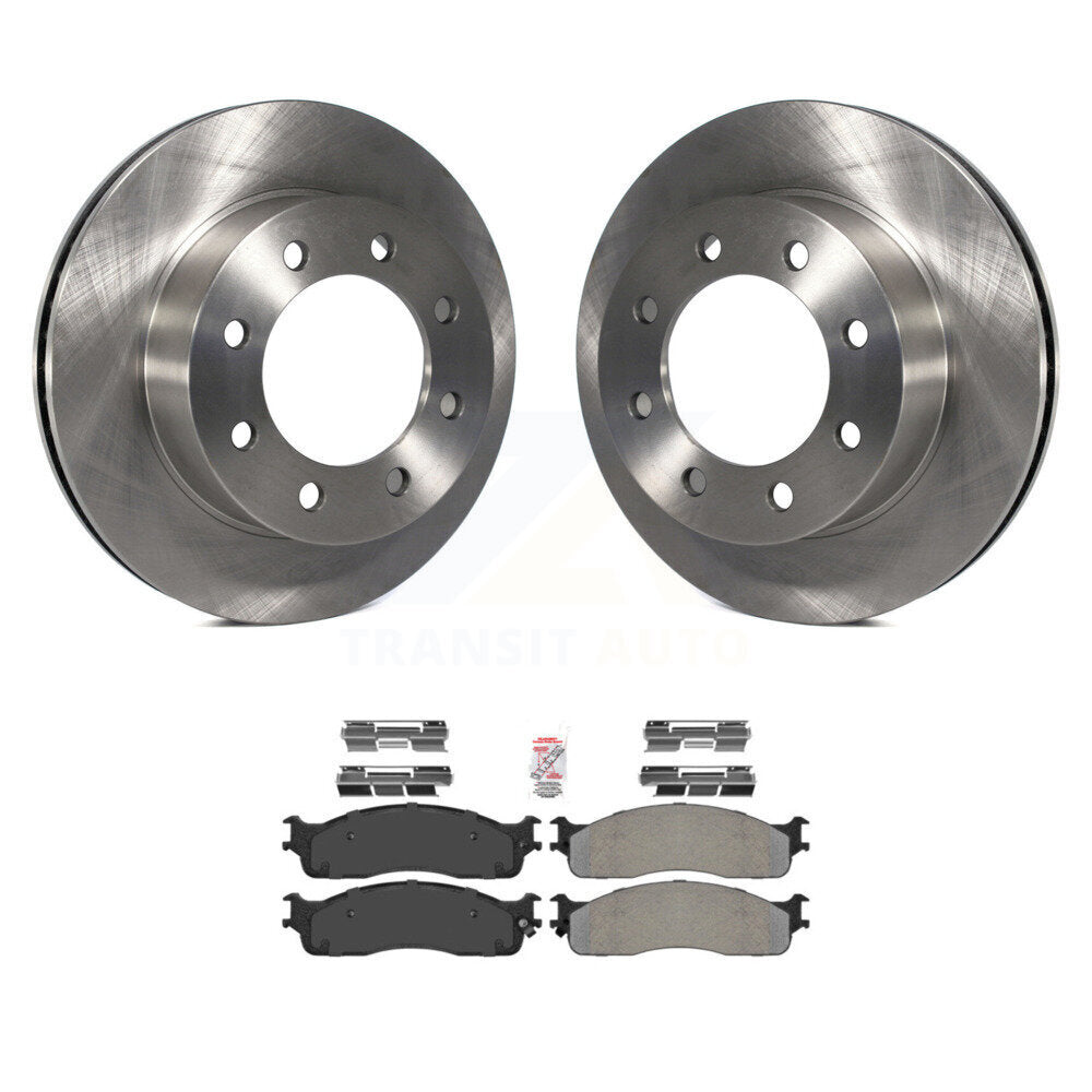 Front Disc Brake Rotors And Semi-Metallic Pads Kit For Dodge Ram 1500 3500 2500 K8A-104282