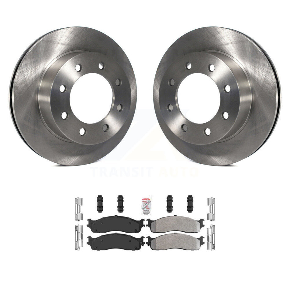 Front Disc Brake Rotors And Semi-Metallic Pads Kit For Dodge Ram 1500 3500 2500 K8A-104283