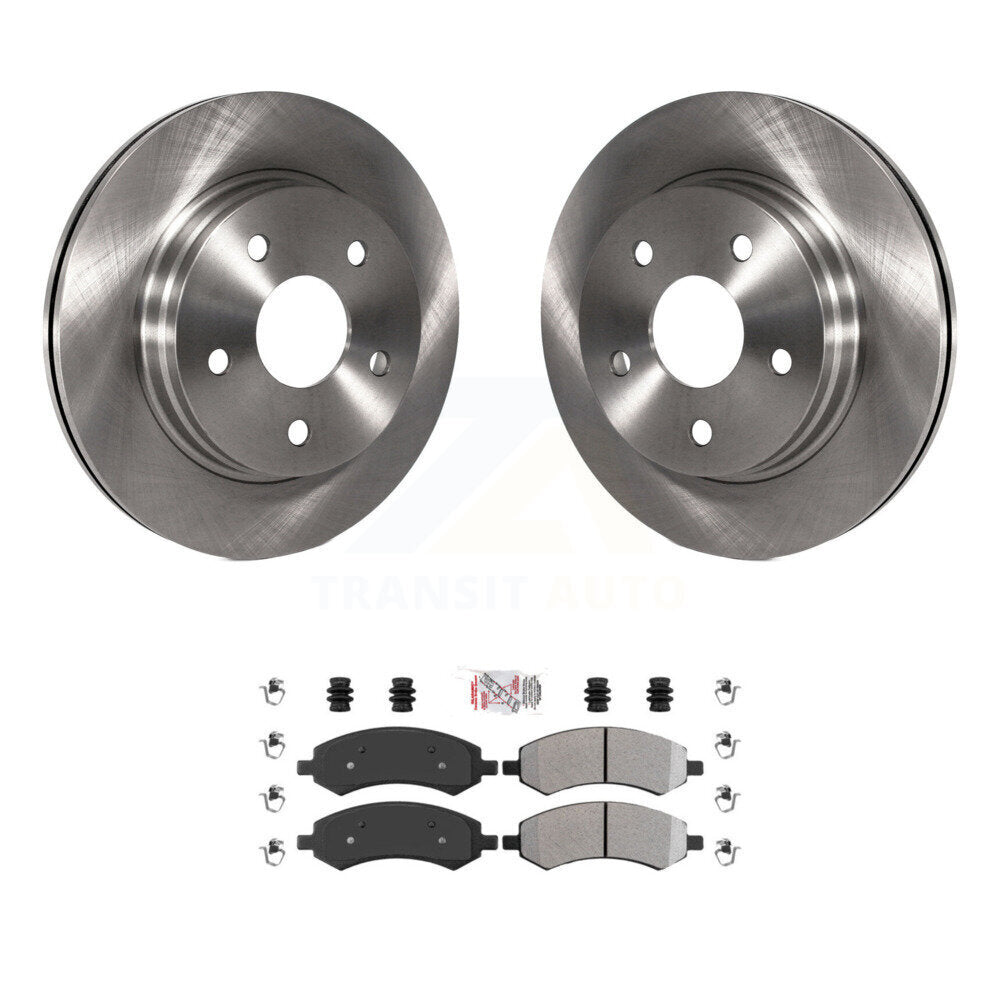 Front Brake Rotor Semi-Metallic Pad Kit For Ram 1500 Classic Dodge Chrysler Aspen Durango K8A-104287
