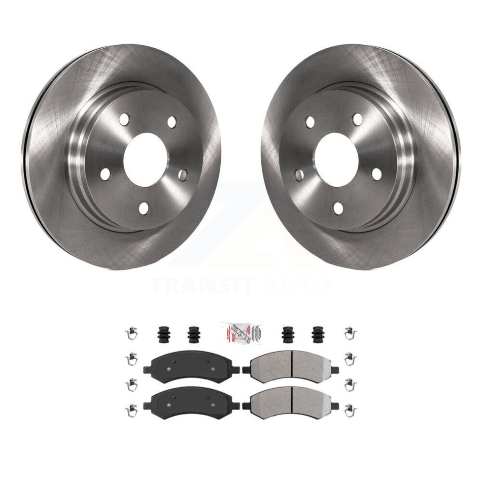 Front Brake Rotor Semi-Metallic Pad Kit For Ram 1500 Classic Dodge Chrysler Aspen Durango K8A-104287