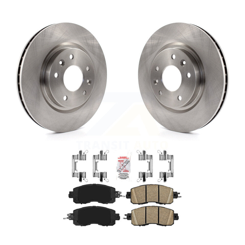 Front Disc Brake Rotors And Ceramic Pads Kit For Nissan LEAF K8A-104336