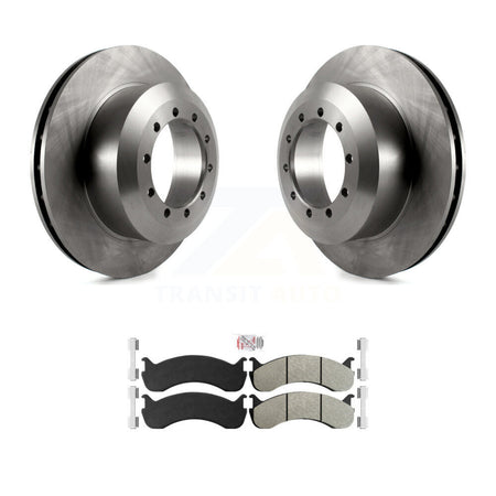 Front Disc Brake Rotors And Semi-Metallic Pads Kit For Ford F-53 Motorhome Chassis K8A-104341