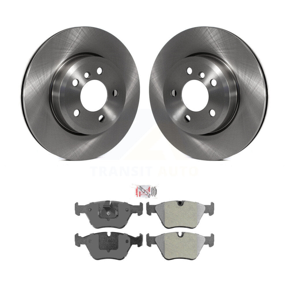 Front Disc Brake Rotors And Semi-Metallic Pads Kit For 2004-2010 BMW X3 K8A-104345