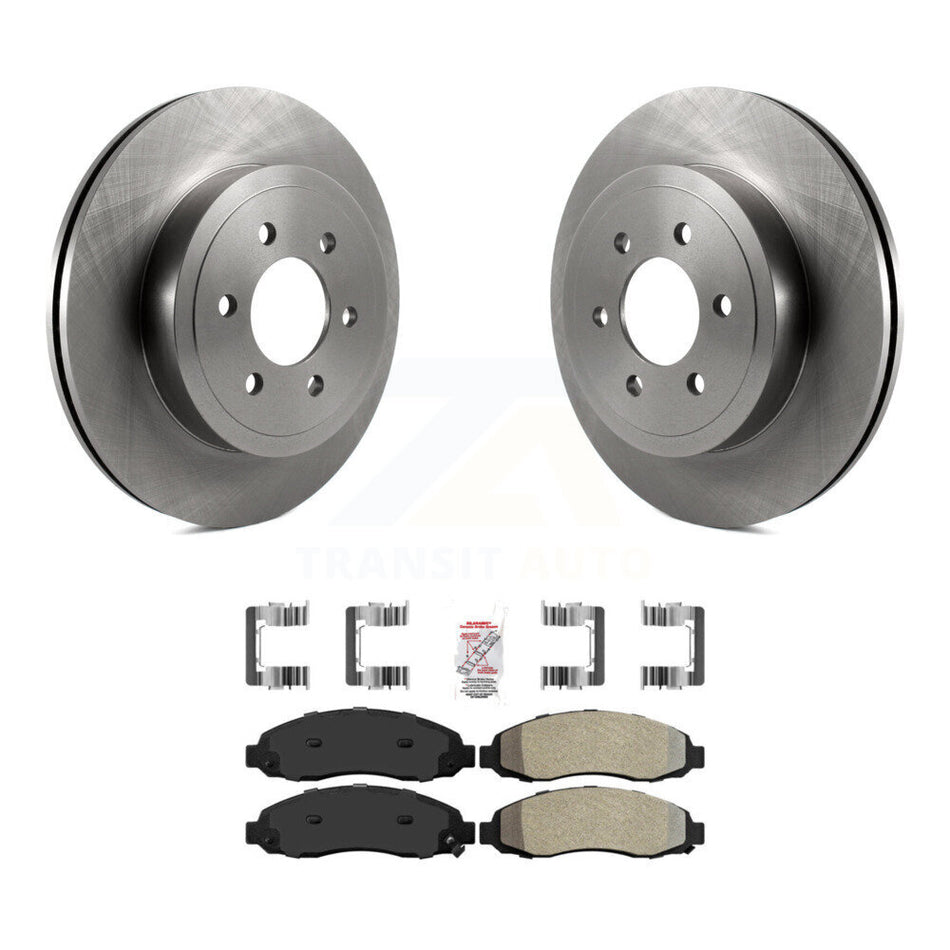 Front Disc Brake Rotors And Semi-Metallic Pads Kit For 2003-2004 Dodge Dakota K8A-104346