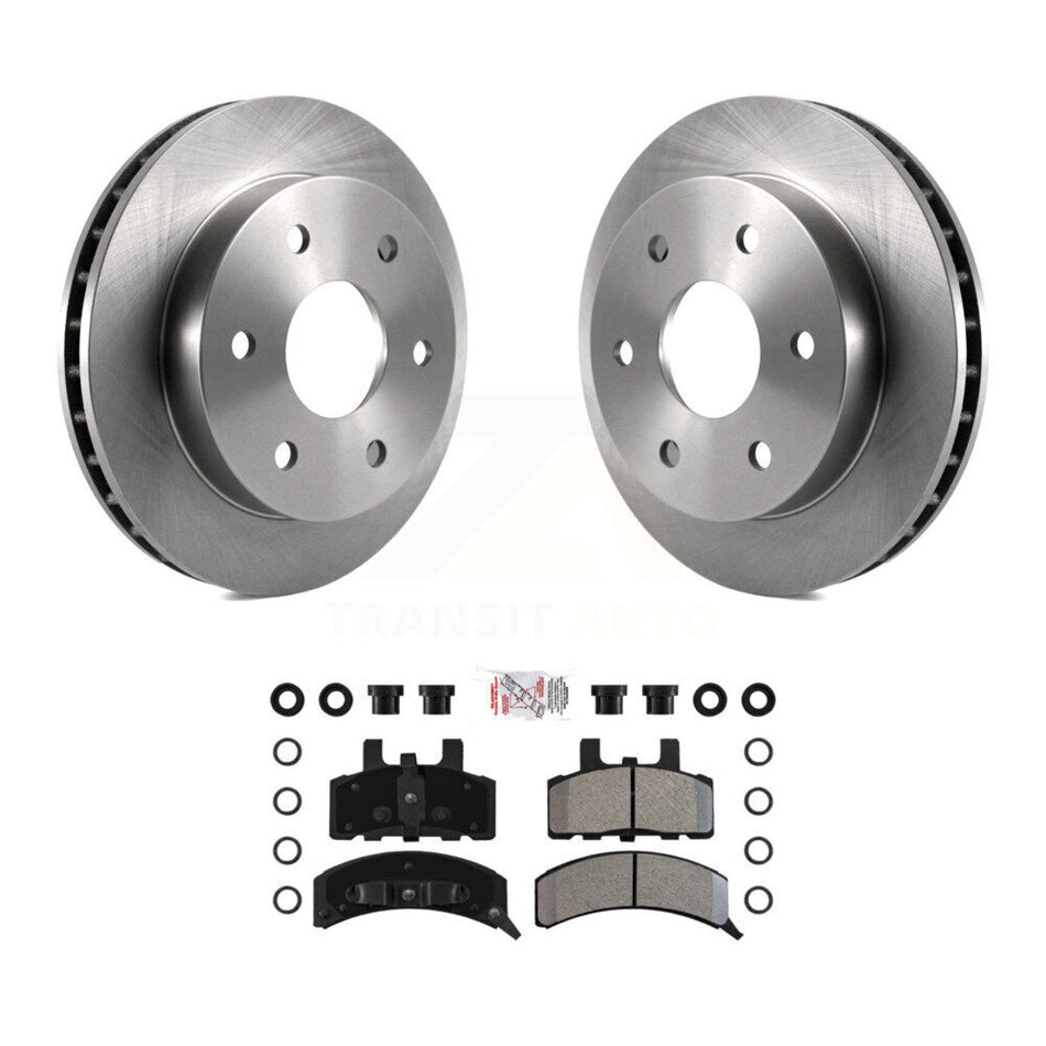 Front Brake Rotors Semi-Metallic Pad Kit For K1500 Chevrolet GMC K2500 Tahoe Yukon Blazer K8A-104356