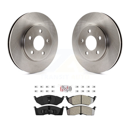 Front Brake Rotor Semi-Metallic Pad Kit For Dodge Caravan Grand Plymouth Voyager Chrysler K8A-104365