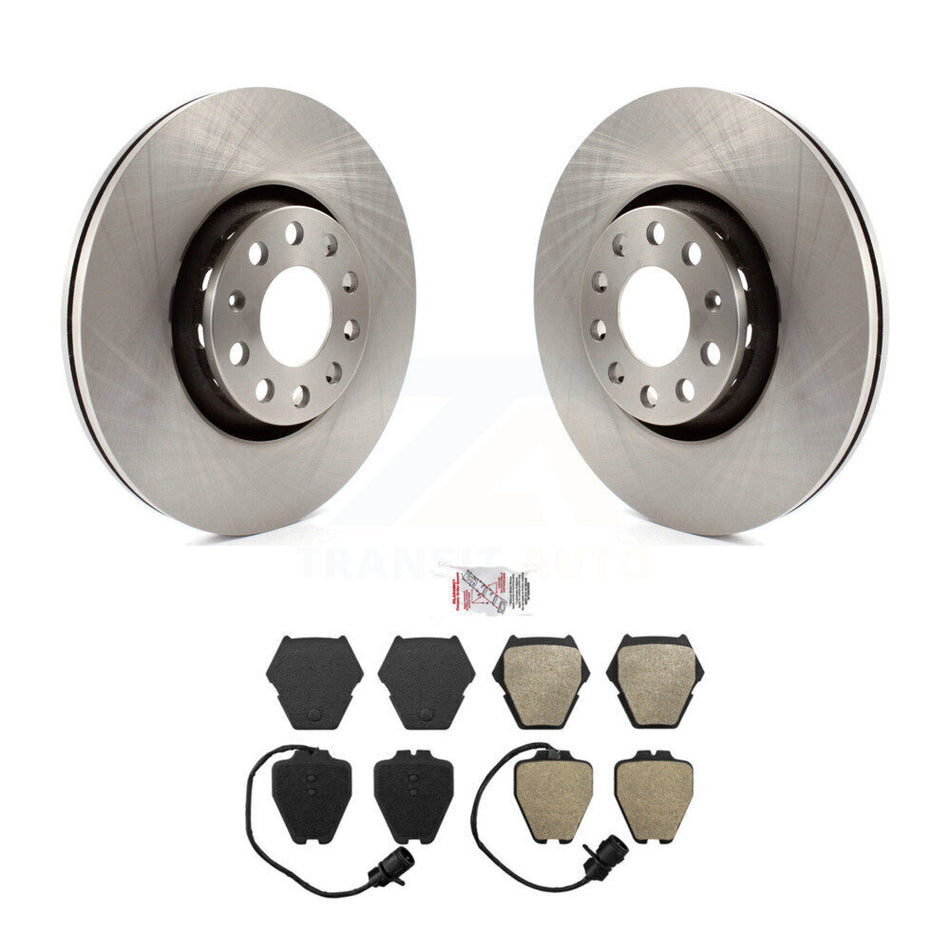 Front Disc Brake Rotors And Semi-Metallic Pads Kit For Audi A8 Quattro K8A-104374