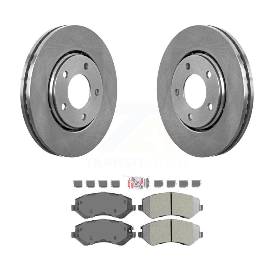 Front Brake Rotor & Semi-Metallic Pad Kit For Dodge Caravan Grand Chrysler Town Country K8A-104381