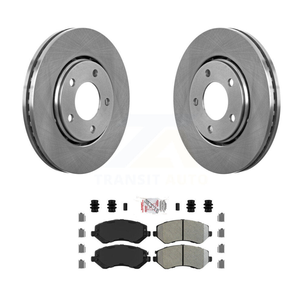 Front Brake Rotor & Semi-Metallic Pad Kit For Dodge Caravan Grand Chrysler Town Country K8A-104384