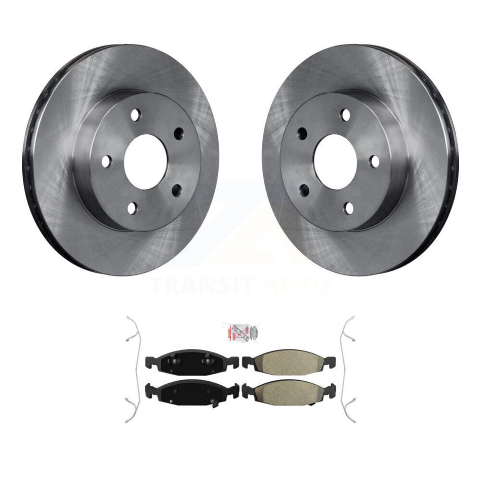 Front Brake Rotors Semi-Metallic Pad Kit For Jeep Grand Cherokee With Teves & ATE Caliper K8A-104391