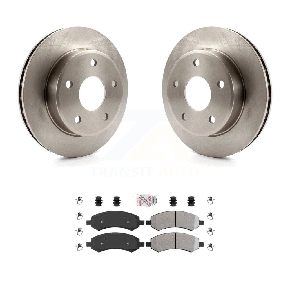 Front Disc Brake Rotors And Semi-Metallic Pads Kit For Dakota Dodge Ram Mitsubishi Raider K8A-104412