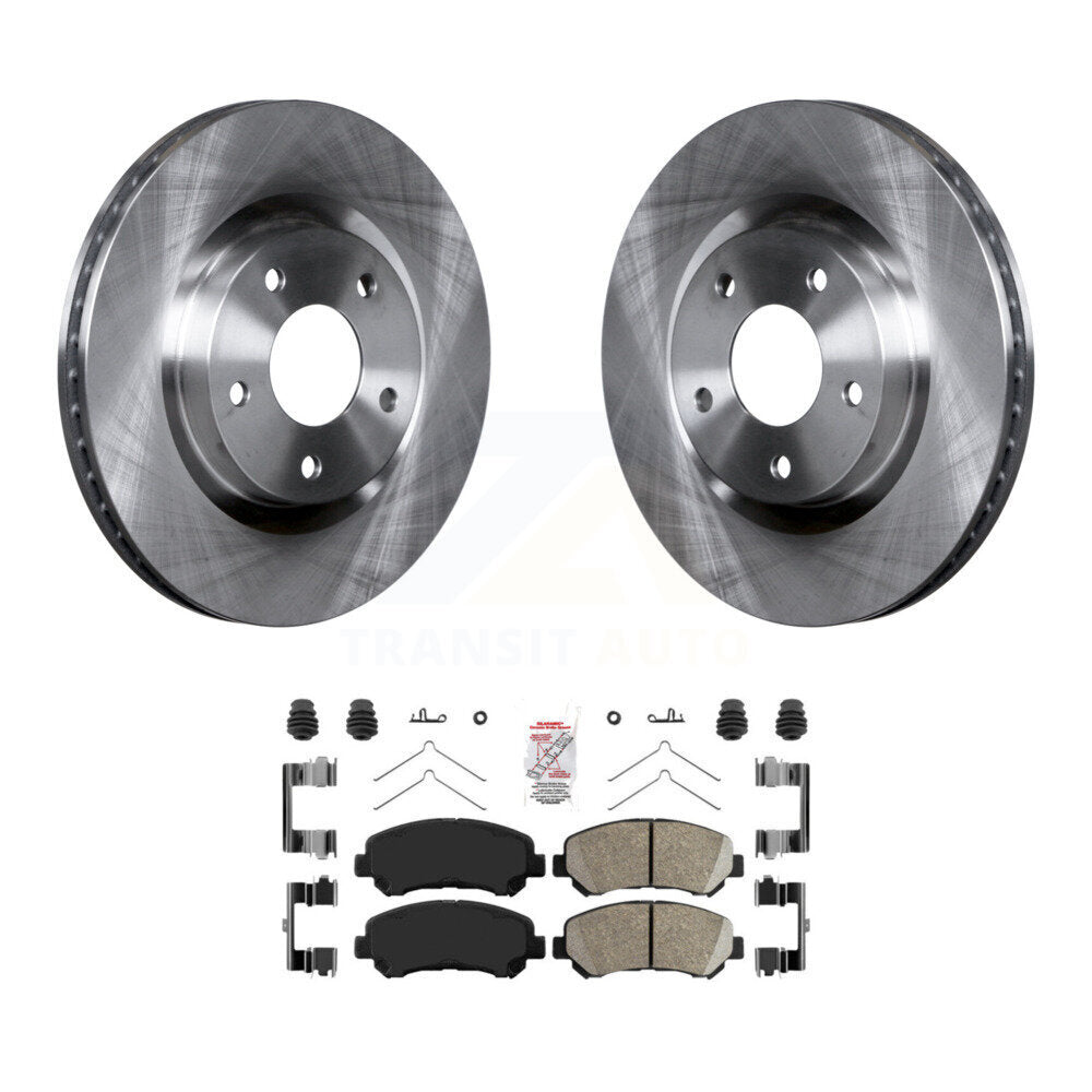 Front Disc Brake Rotors And Ceramic Pads Kit For Nissan Rogue Select K8A-104418