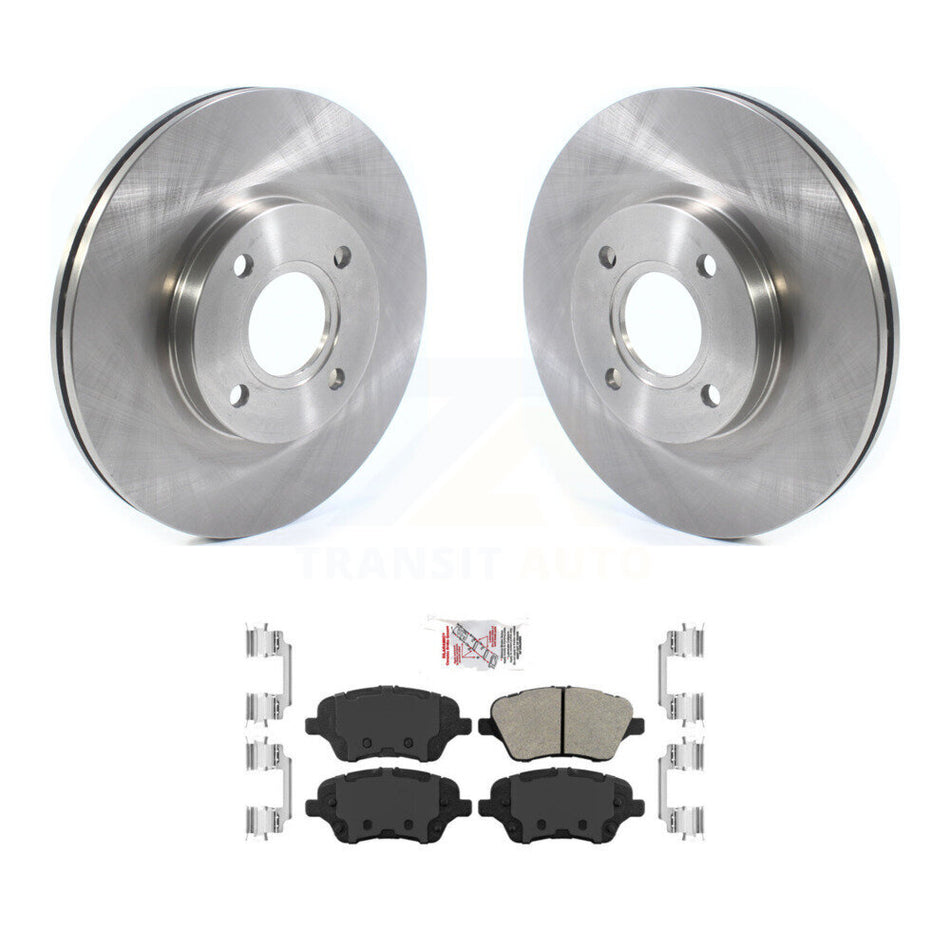 Front Disc Brake Rotors And Semi-Metallic Pads Kit For 2014-2019 Ford Fiesta ST K8A-104422