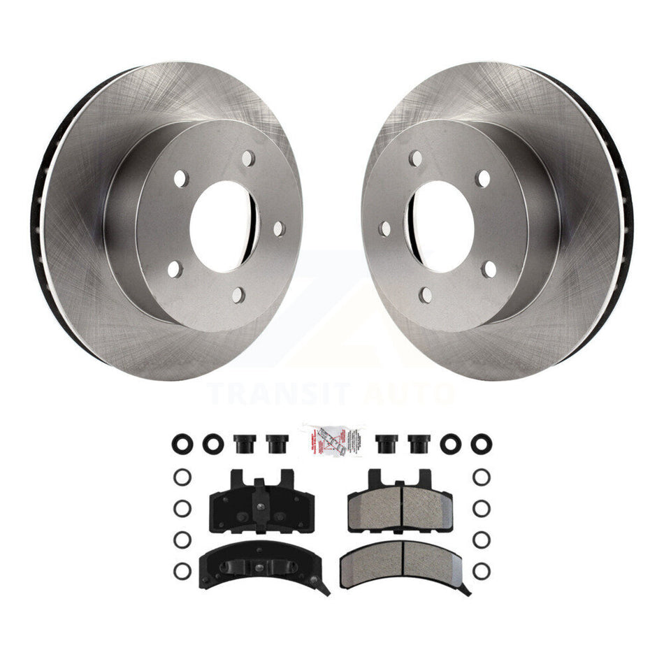 Front Disc Brake Rotor Semi-Metallic Pad Kit For 1990-2002 Chevrolet Astro GMC Safari AWD K8A-104428