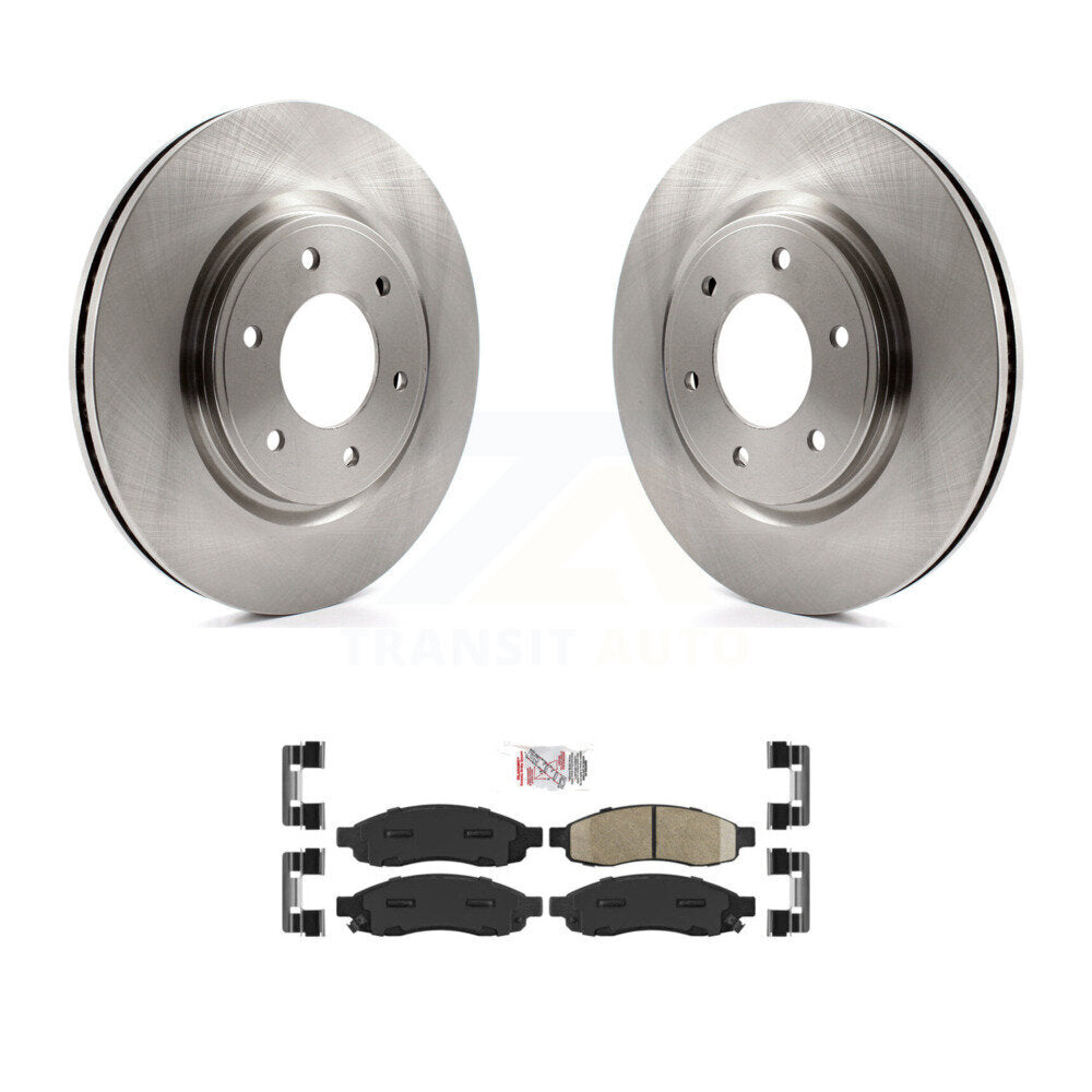 Front Disc Brake Rotors And Ceramic Pads Kit For 2007 Nissan TITAN From 04 07 K8A-104434