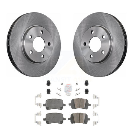Front Disc Brake Rotors And Ceramic Pads Kit For Chevrolet Malibu Pontiac G6 K8A-104442