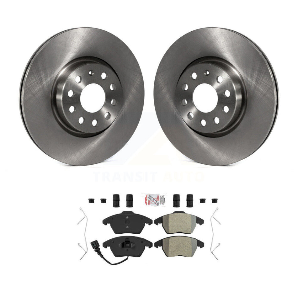 Front Brake Rotors Semi-Metallic Pad Kit For Volkswagen Jetta Beetle Rabbit Audi GTI Golf K8A-104457