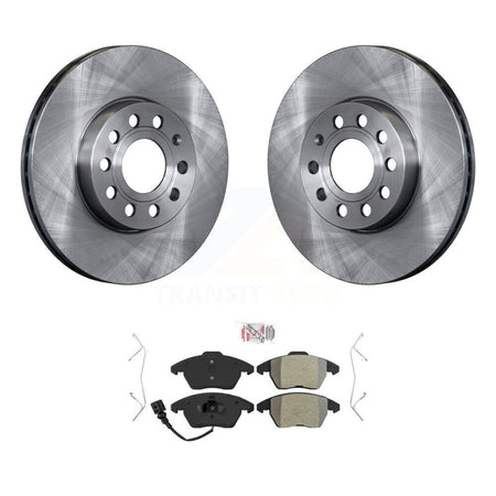 Front Brake Rotors Semi-Metallic Pad Kit For Volkswagen Jetta Golf Beetle Rabbit Audi Eos K8A-104458