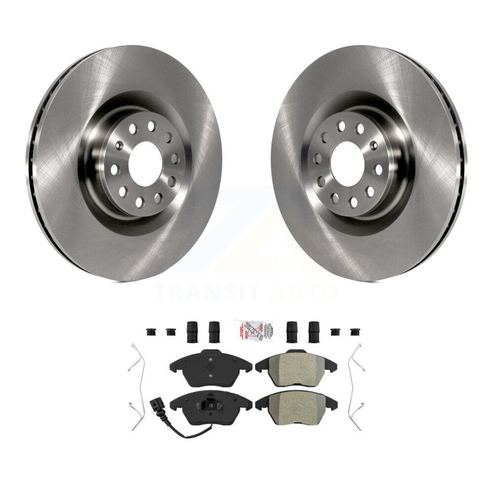 Front Disc Brake Rotor & Semi-Metallic Pad Kit For Volkswagen Golf CC GTI Audi A3 Quattro K8A-104461