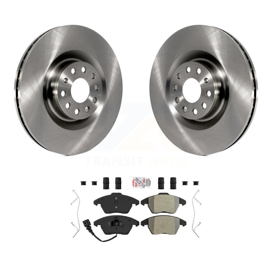 Front Disc Brake Rotor & Semi-Metallic Pad Kit For Volkswagen Golf CC GTI Audi A3 Quattro K8A-104461