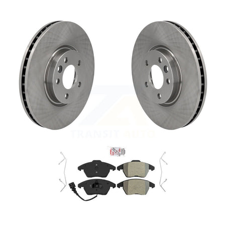 Front Brake Rotor Semi-Metallic Pad Kit For Volkswagen CC With 340mm Diameter K8A-104462