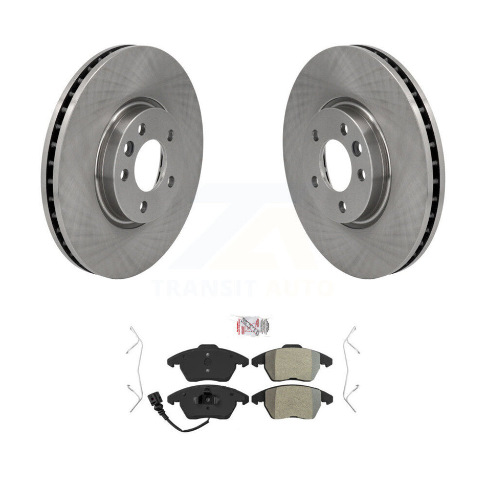 Front Brake Rotor Semi-Metallic Pad Kit For Volkswagen CC With 340mm Diameter K8A-104462