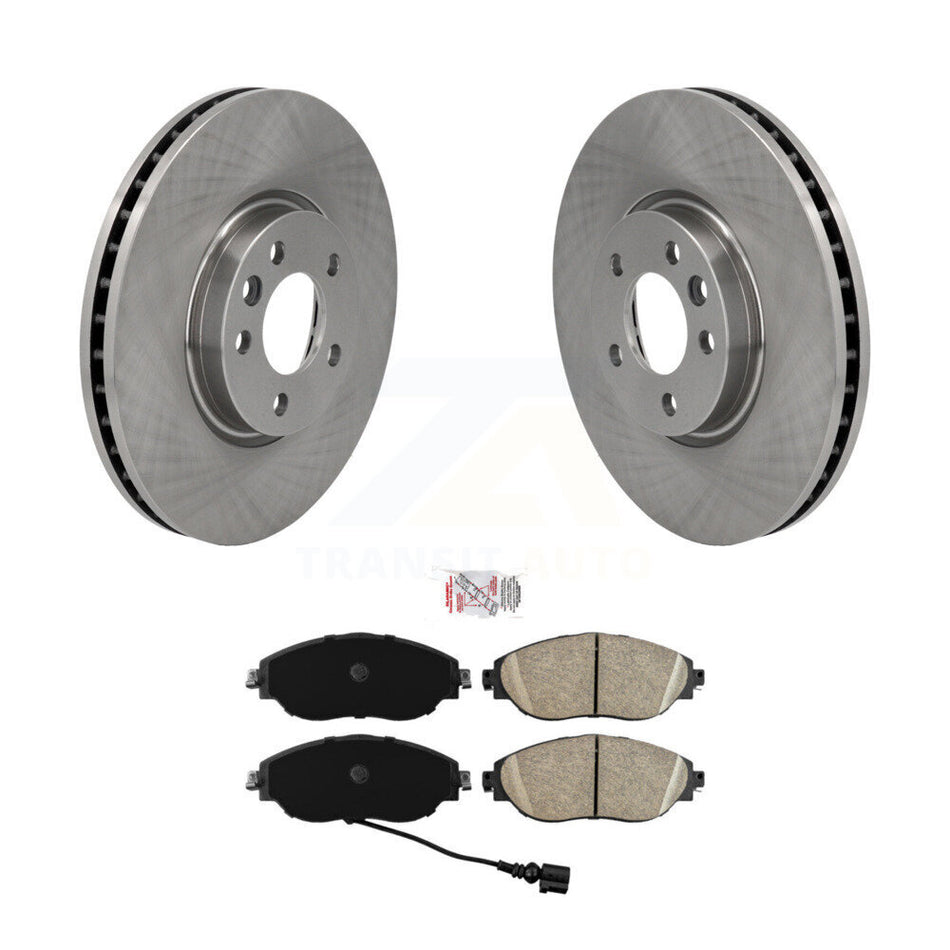 Front Disc Brake Rotors And Ceramic Pads Kit For Volkswagen CC K8A-104464