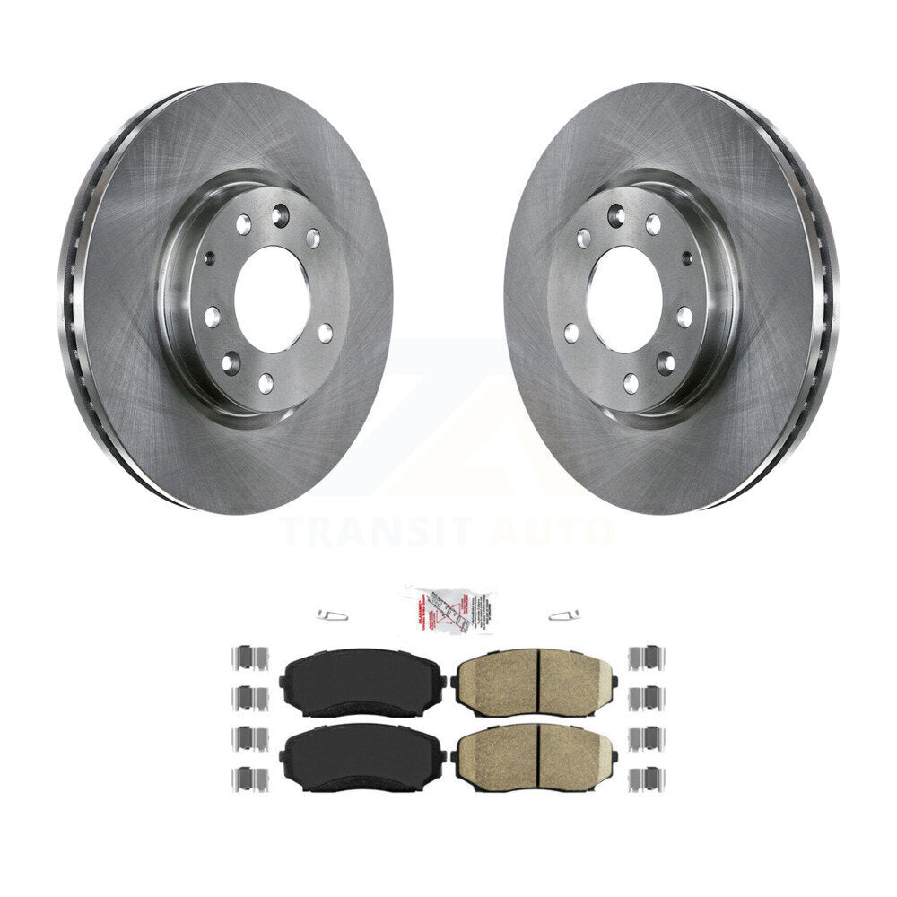 Front Disc Brake Rotors And Ceramic Pads Kit For Mazda CX-7 Ford Edge Lincoln MKX K8A-104487