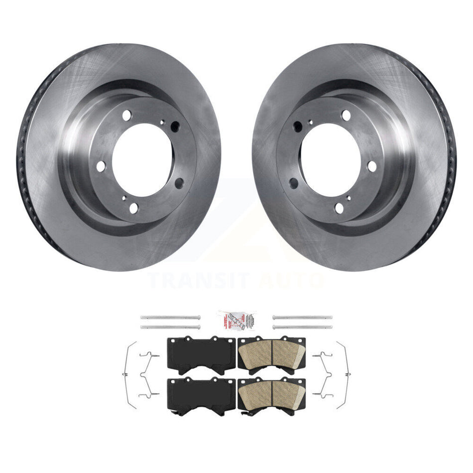 Front Disc Brake Rotor Ceramic Pad Kit For Toyota Tundra Sequoia Lexus LX570 Land Cruiser K8A-104499