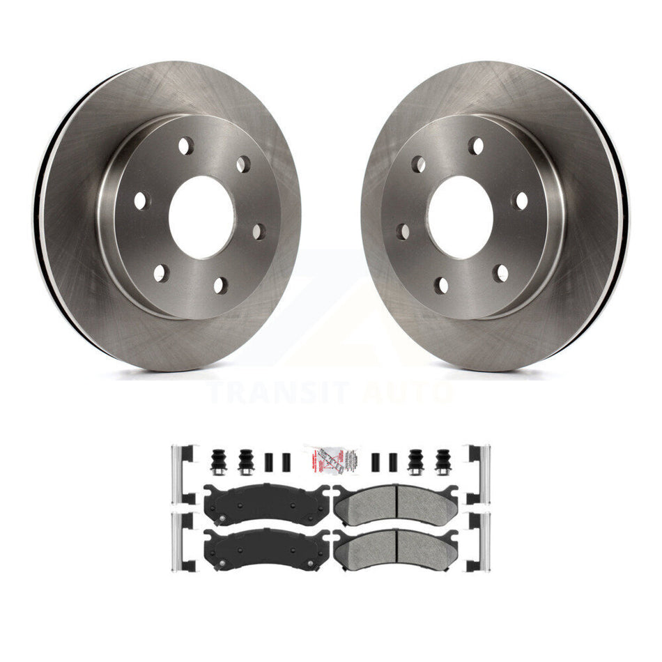 Front Brake Rotor Semi-Metallic Pad Kit For Chevrolet GMC Silverado 1500 Sierra Avalanche K8A-104509