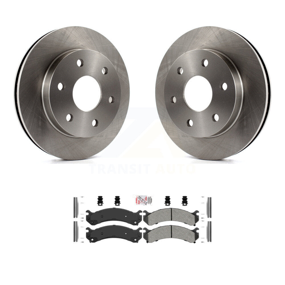Front Disc Brake Rotor & Semi-Metallic Pad Kit For 2006 Chevrolet Express 2500 GMC Savana K8A-104510