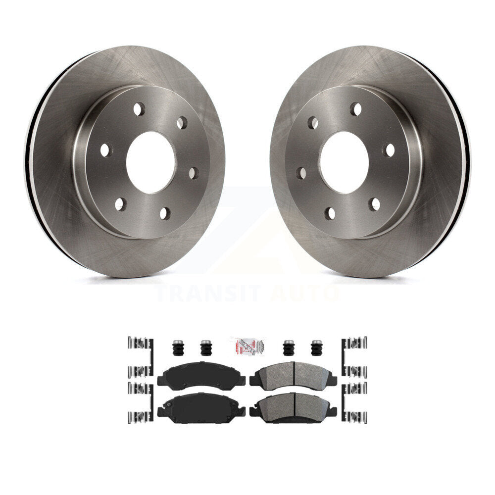 Front Disc Brake Rotors & Semi-Metallic Pad Kit For 2007 GMC Sierra 1500 rear brakes K8A-104515
