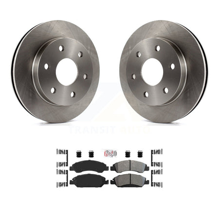 Front Disc Brake Rotors & Semi-Metallic Pad Kit For 2007 GMC Sierra 1500 rear brakes K8A-104515