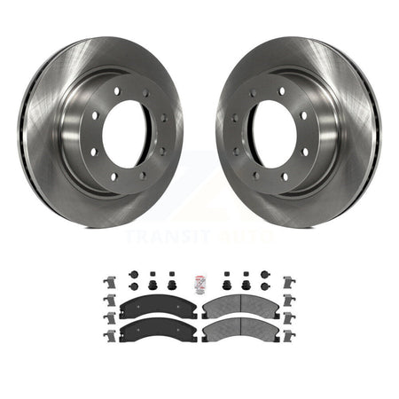 Front Disc Brake Rotors & Semi-Metallic Pad Kit For 2012-2021 Nissan NV2500 NV3500 NV1500 K8A-104547