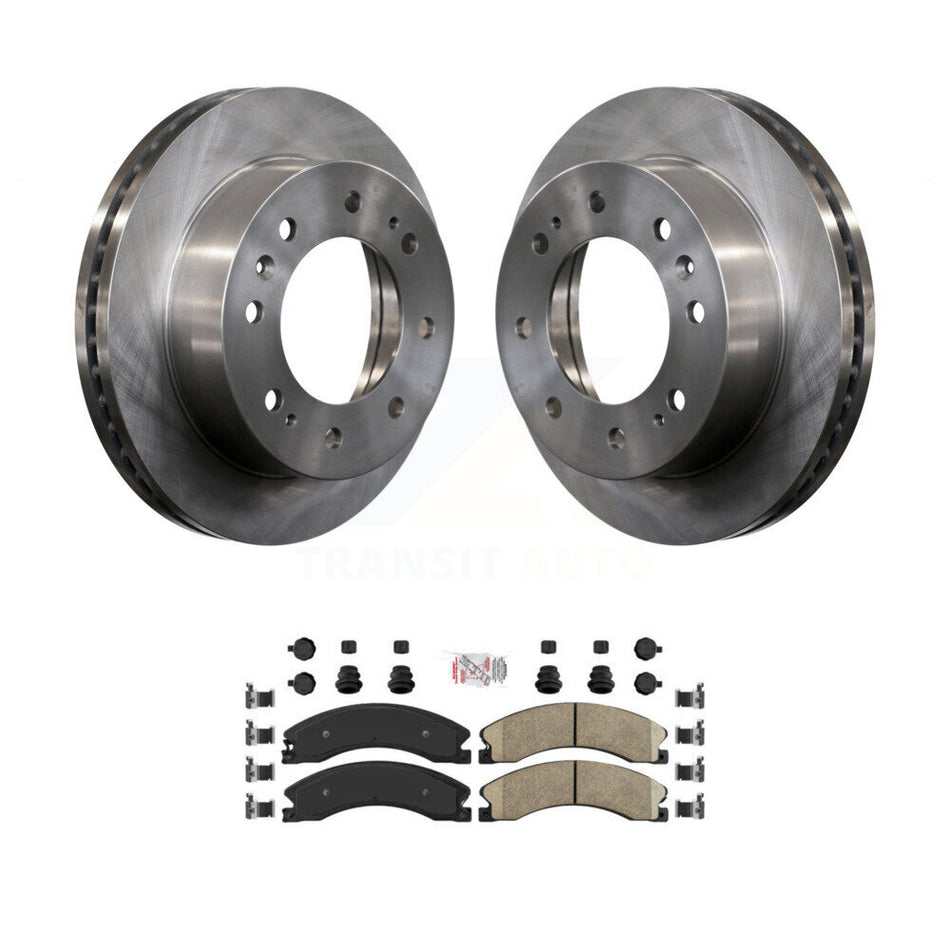 Front Disc Brake Rotors & Ceramic Pad Kit For GMC Chevrolet Sierra 2500 HD Silverado 3500 K8A-104552