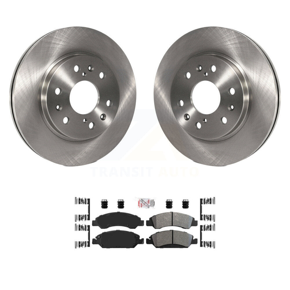 Front Brake Rotors Semi-Metallic Pad Kit For GMC Sierra 1500 Chevrolet Silverado Cadillac K8A-104554