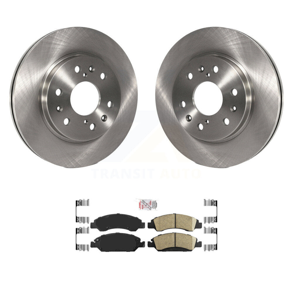Front Brake Rotors Ceramic Pad Kit For GMC Sierra 1500 Chevrolet Silverado Cadillac Tahoe K8A-104556