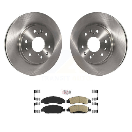 Front Brake Rotors Ceramic Pad Kit For GMC Sierra 1500 Chevrolet Silverado Cadillac Tahoe K8A-104556