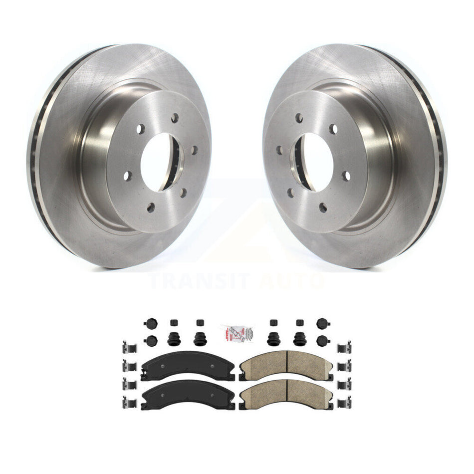 Front Disc Brake Rotors And Ceramic Pads Kit For 2016-2024 Nissan TITAN XD K8A-104560