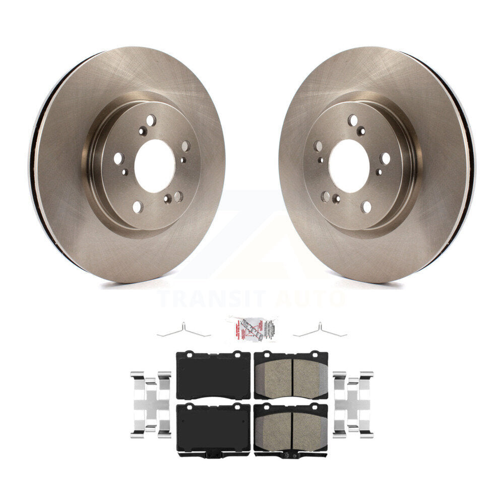 Front Disc Brake Rotors And Ceramic Pads Kit For 2005-2012 Acura RL K8A-104561