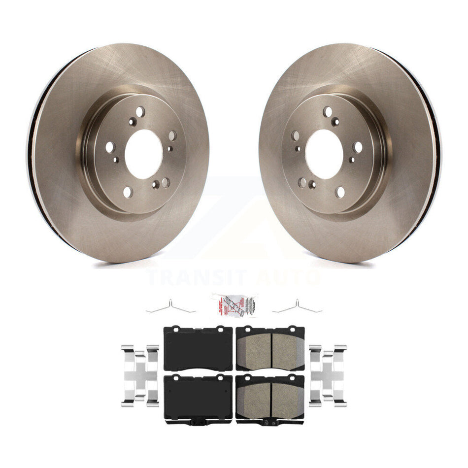 Front Disc Brake Rotors And Ceramic Pads Kit For 2005-2012 Acura RL K8A-104561