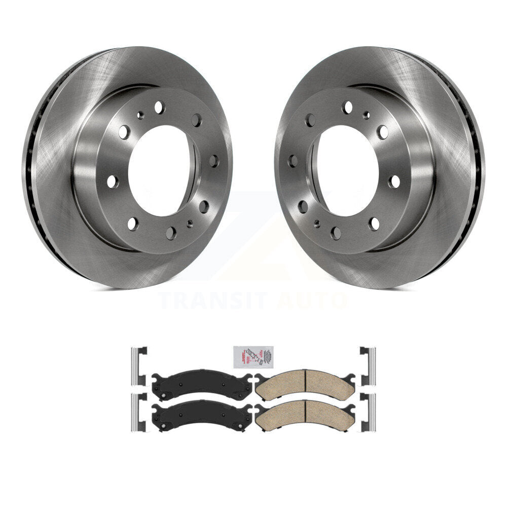 Front Brake Rotors Ceramic Pad Kit For GMC Chevrolet Sierra 2500 HD Silverado Savana 3500 K8A-104579