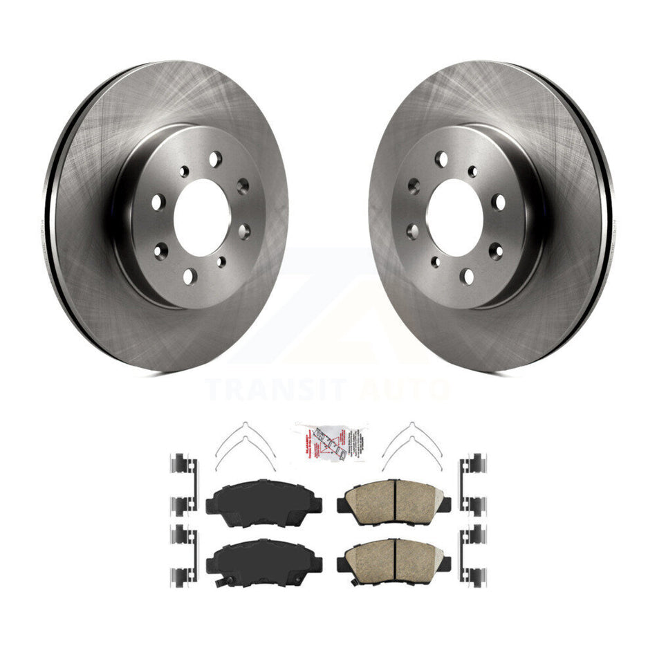 Front Disc Brake Rotors And Ceramic Pads Kit For Honda Fit K8A-104590